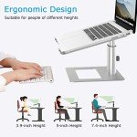 Ergonomic Adjustable Aluminum Laptop Stand for All Laptops