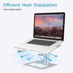 Ergonomic Adjustable Aluminum Laptop Stand for All Laptops
