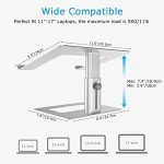 Ergonomic Adjustable Aluminum Laptop Stand for All Laptops