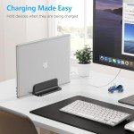 Adjustable Aluminum Vertical Laptop Stand Holder