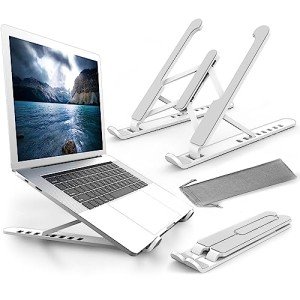 Adjustable Portable Laptop Stand with Anti-Slip Pads