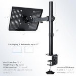 Adjustable Laptop Desk Mount Stand for 17" Laptops