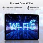 Android 14 Tablet, 2024 Newest 11 inch Android Tablets,12GB+128GB+1TB Expand, Support Face Unlock+18W Fast Charging, Octa-Core Tablet PC, WiFi6, Dual Camera,8000mAh Battery, 2in1 Tablet with Keyboard