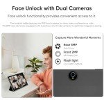Android 14 Tablet, 2024 Newest 11 inch Android Tablets,12GB+128GB+1TB Expand, Support Face Unlock+18W Fast Charging, Octa-Core Tablet PC, WiFi6, Dual Camera,8000mAh Battery, 2in1 Tablet with Keyboard