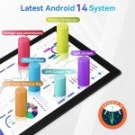 Lville 10" Android 14 Tablet, 8GB RAM, 64GB Storage