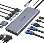14-in-1 USB C Docking Station for Dual Monitors