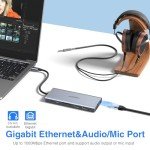 14-in-1 USB C Docking Station for Dual Monitors