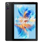 ZOFYWNAS Tablet 10 Inch Android 14 Tablets,10GB+64GB,1TB Expand, Widevine L1 Compatible Octa-Core Tablet with WiFi 6,5000mAh,Dual 8MP Camera, Face ID Android Tablet (Black)