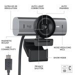 Logitech MX Brio 4K Streaming Webcam - Graphite