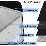 Durable 15.6 Inch Laptop Sleeve - Black