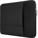 15.6" Laptop Sleeve with Pockets - Black