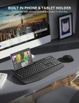 Ergonomic Wireless Keyboard and Mouse Combo