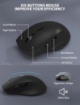 Ergonomic Wireless Keyboard and Mouse Combo