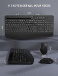 Ergonomic Wireless Keyboard and Mouse Combo