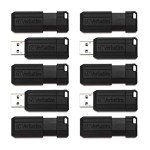 Verbatim 64GB Retractable USB 2.0 Flash Drive Pack