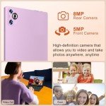 Dghrti Tablet 2024 Android 14 Tablets 10 Inch, 22GB RAM + 128GB ROM, 2 in 1 Tablet with Keyboard, Powerful Octa-Core 2.0Ghz, 8000mAh Battery, FHD IPS Display Tablet PC-Violet