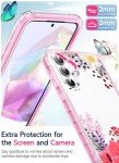 Floral Samsung A35 Phone Case with Screen Protector