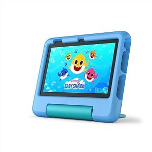 Amazon Fire 7 Kids tablet (newest model) ages 3-7. Top-selling 7" kids tablet on Amazon | 6-months of ad-free content with parental controls included, 10-hr battery, 16 GB, Blue