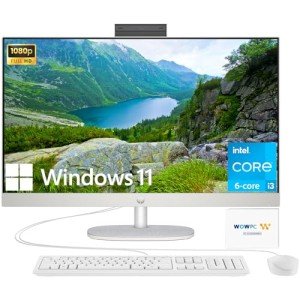 HP 27" All-in-One Desktop with Intel Core i3