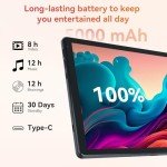 Tablet,10.1" Android Tablet with Octa-core Processor 10GB RAM 128GB ROM HD IPS Touchscreen 8H Battery, Wi-Fi 6, BT 5.0, Dual Camera, Google Tablets 2024