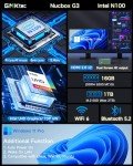 GMKtec Nucbox G3 Mini PC - Intel N100 4K
