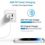 3-Pack 20W Dual Port USB C Charger Block