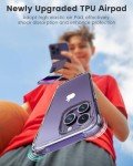 Mkeke Clear Shockproof Case for iPhone 14 Pro