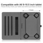 Slim 360° Rotatable Case for 9-11 Inch Tablets