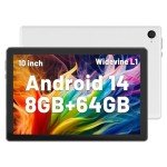 Jeazans 2024 Android Tablet, 10.1" HD Touchscreen