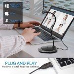 Omnidirectional USB Microphone with Mute Button