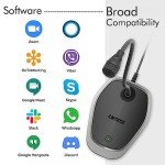 Omnidirectional USB Microphone with Mute Button