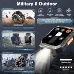Men's Military Smartwatch with Fitness Tracker Features