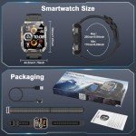 Men's Military Smartwatch with Fitness Tracker Features