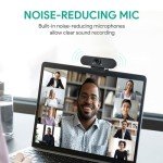 Full HD 1080p Webcam with Dual Microphones