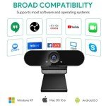 Full HD 1080p Webcam with Dual Microphones