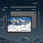 Jeazans Lastest 2024 Android Tablet, 10.1 inch Tablets with 1280 * 800 IPS HD Touchscreen, Octa-Core Processor, 8GB RAM 64GB ROM, 1TB TF Card Expandable, Widevine L1, Face ID, Wi-Fi 6, Fast Charging