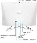 HP 2022 Newest All-in-One Desktop, 21.5" FHD Display, Intel Celeron J4025 Processor, 16GB RAM, 512GB PCIe SSD, Webcam, HDMI, RJ-45, Wired Keyboard&Mouse, WiFi, Windows 11 Home, White