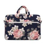 Waterproof White Rose Laptop Messenger Bag