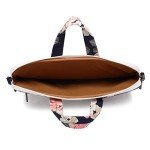 Waterproof White Rose Laptop Messenger Bag