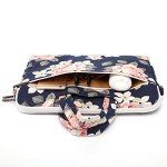 Waterproof White Rose Laptop Messenger Bag