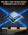 GMKtec Mini PC Intel Core i7, 32GB RAM, 1TB SSD