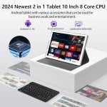EITOMIN 10" Android 13 Tablet with Keyboard