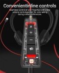 NUBWO HW02 USB Computer Headset with Clear Chat Microphone, Lightweight On-Ear Wired Headset for MS Teams, Skype, Webinars, Call Center and More (Black)