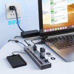 16-Port USB 3.0 Hub with Power Adapter