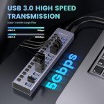 16-Port USB 3.0 Hub with Power Adapter