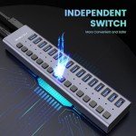 16-Port USB 3.0 Hub with Power Adapter