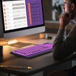 Luzarriba Wired LED Backlit USB Computer Keyboard