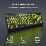 Luzarriba Wired LED Backlit USB Computer Keyboard