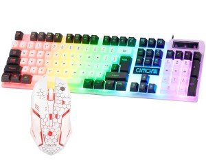 Rainbow LED Gaming Keyboard and Mouse Combo