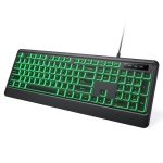 Luzarriba Wired LED Backlit USB Computer Keyboard
